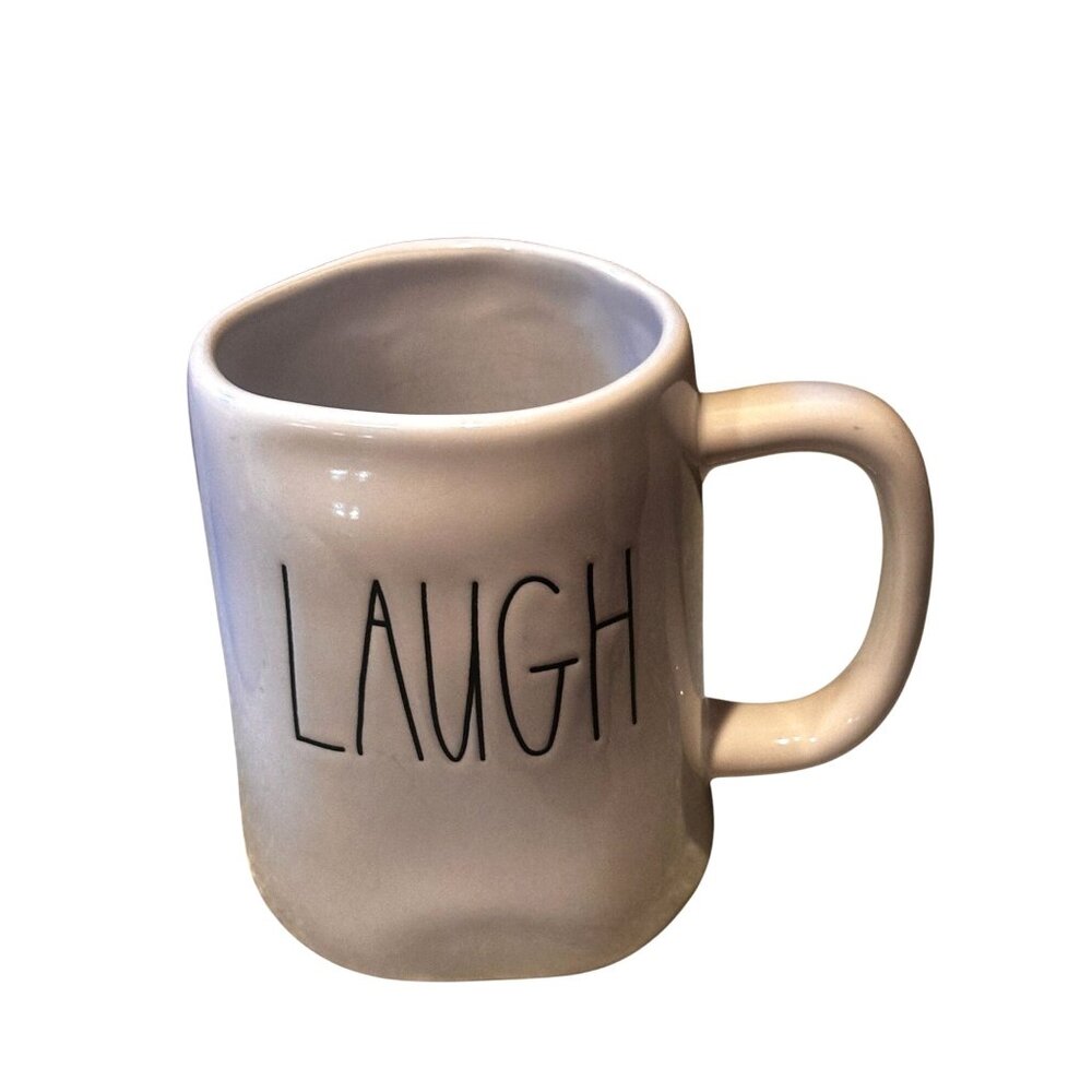 Rae Dunn Laugh Mug  Coffee Tea Mug Cup 18 Oz Ceramic Easter